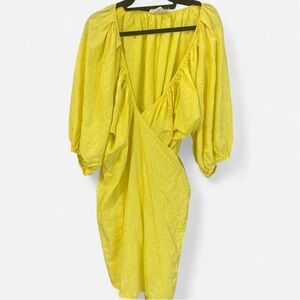 Mara Hoffman Vibrant Yellow Long Sleeve Dress